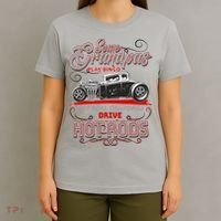Cool Real Grandpas Drive Hot Rods T-Shirt thumb 4