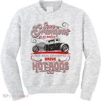 Cool Real Grandpas Drive Hot Rods Kids Sweatshirt thumb 0