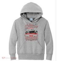 Cool Real Grandpas Drive Hot Rods Kids Hoodie thumb 0