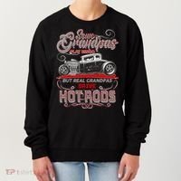 Cool Real Grandpas Drive Hot Rods Women's Sweatshirt thumb 0