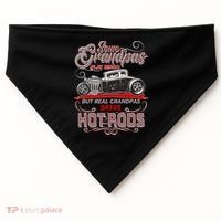 Cool Real Grandpas Drive Hot Rods USA-Made Doggie Bandana thumb 0