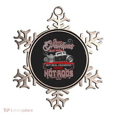 Cool Real Grandpas Drive Hot Rods Ornament