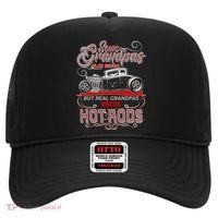 Cool Real Grandpas Drive Hot Rods Hat thumb 0