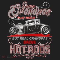 Cool Real Grandpas Drive Hot Rods Hat thumb 2