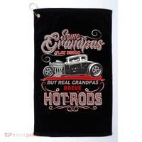 Cool Real Grandpas Drive Hot Rods Golf Towel thumb 0