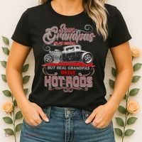 Cool Real Grandpas Drive Hot Rods Women's T-Shirt thumb 2