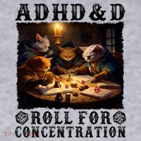 Cats Rpg Gamer Roll For Concentration Funny Quote Apparel Ladies Heavyweight Boxy Pullover Hoodie thumb 2