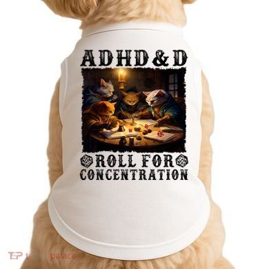 Cats Rpg Gamer Roll For Concentration Funny Quote Apparel Doggie Tank