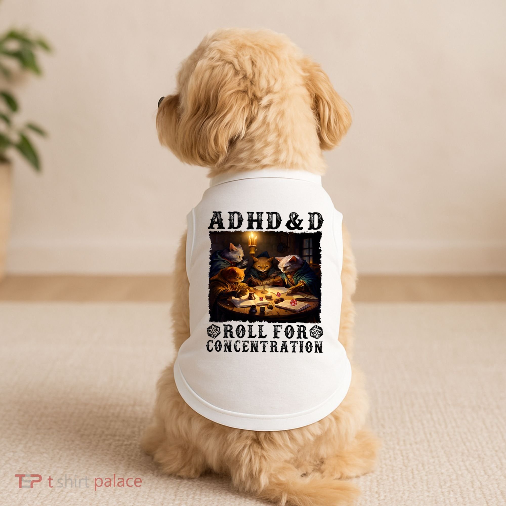 Cats Rpg Gamer Roll For Concentration Funny Quote Apparel Doggie Tank