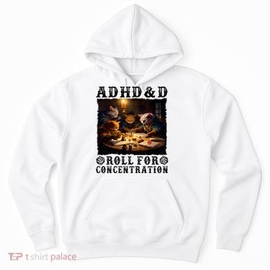 Cats Rpg Gamer Roll For Concentration Funny Quote Apparel Hoodie