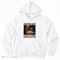 Cats Rpg Gamer Roll For Concentration Funny Quote Apparel Hoodie thumb 0