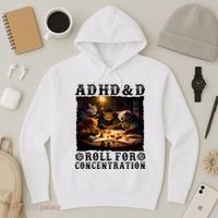 Cats Rpg Gamer Roll For Concentration Funny Quote Apparel Hoodie thumb 3