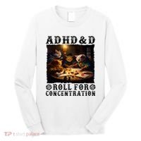 Cats Rpg Gamer Roll For Concentration Funny Quote Apparel Long Sleeve Shirt thumb 0