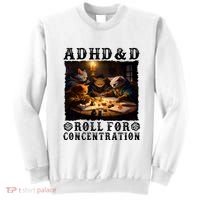 Cats Rpg Gamer Roll For Concentration Funny Quote Apparel Sweatshirt thumb 0