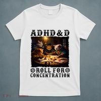 Cats Rpg Gamer Roll For Concentration Funny Quote Apparel T-Shirt thumb 5