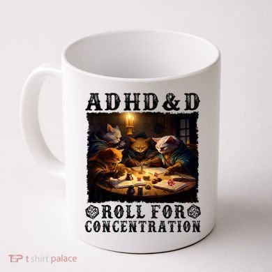 Cats Rpg Gamer Roll For Concentration Funny Quote Apparel Coffee Mug