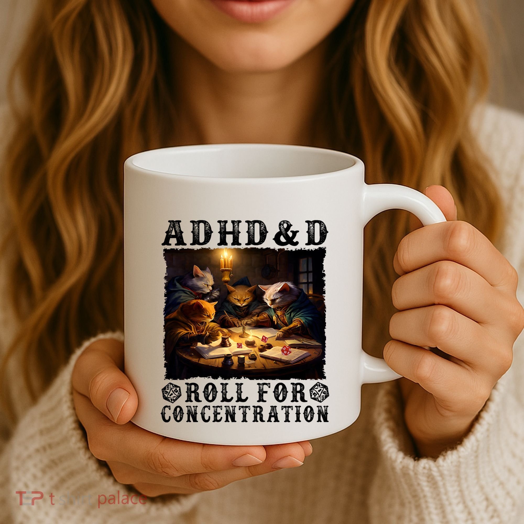 Cats Rpg Gamer Roll For Concentration Funny Quote Apparel Coffee Mug