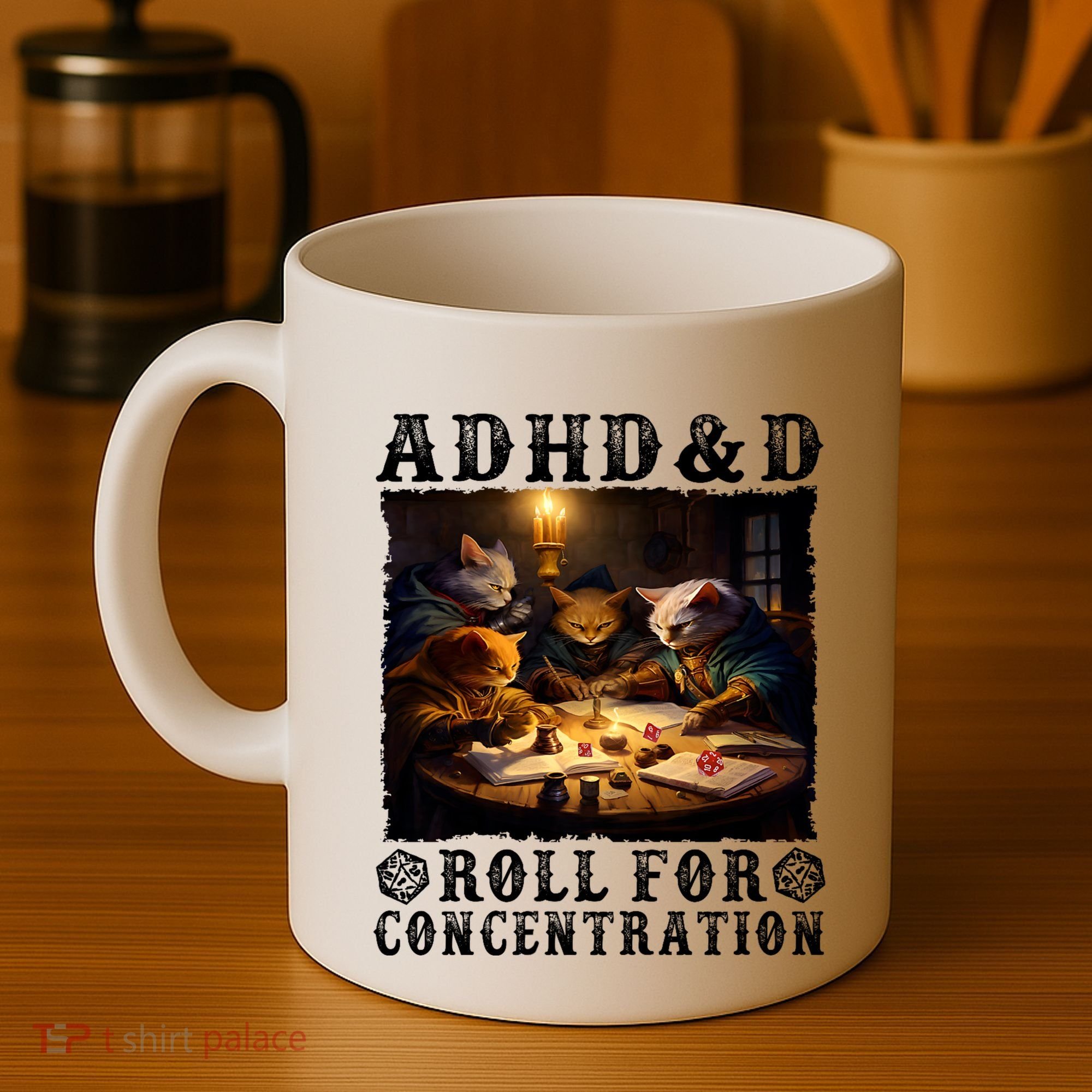 Cats Rpg Gamer Roll For Concentration Funny Quote Apparel Coffee Mug