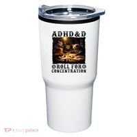 Cats Rpg Gamer Roll For Concentration Funny Quote Apparel Tumbler thumb 0