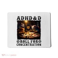 Cats Rpg Gamer Roll For Concentration Funny Quote Apparel Mousepad thumb 0