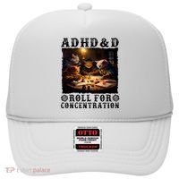 Cats Rpg Gamer Roll For Concentration Funny Quote Apparel Hat thumb 0