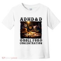 Cats Rpg Gamer Roll For Concentration Funny Quote Apparel Toddler T-Shirt thumb 0