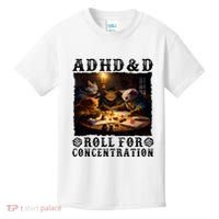 Cats Rpg Gamer Roll For Concentration Funny Quote Apparel Kids T-Shirt thumb 0