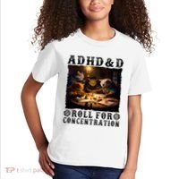 Cats Rpg Gamer Roll For Concentration Funny Quote Apparel Kids T-Shirt thumb 2