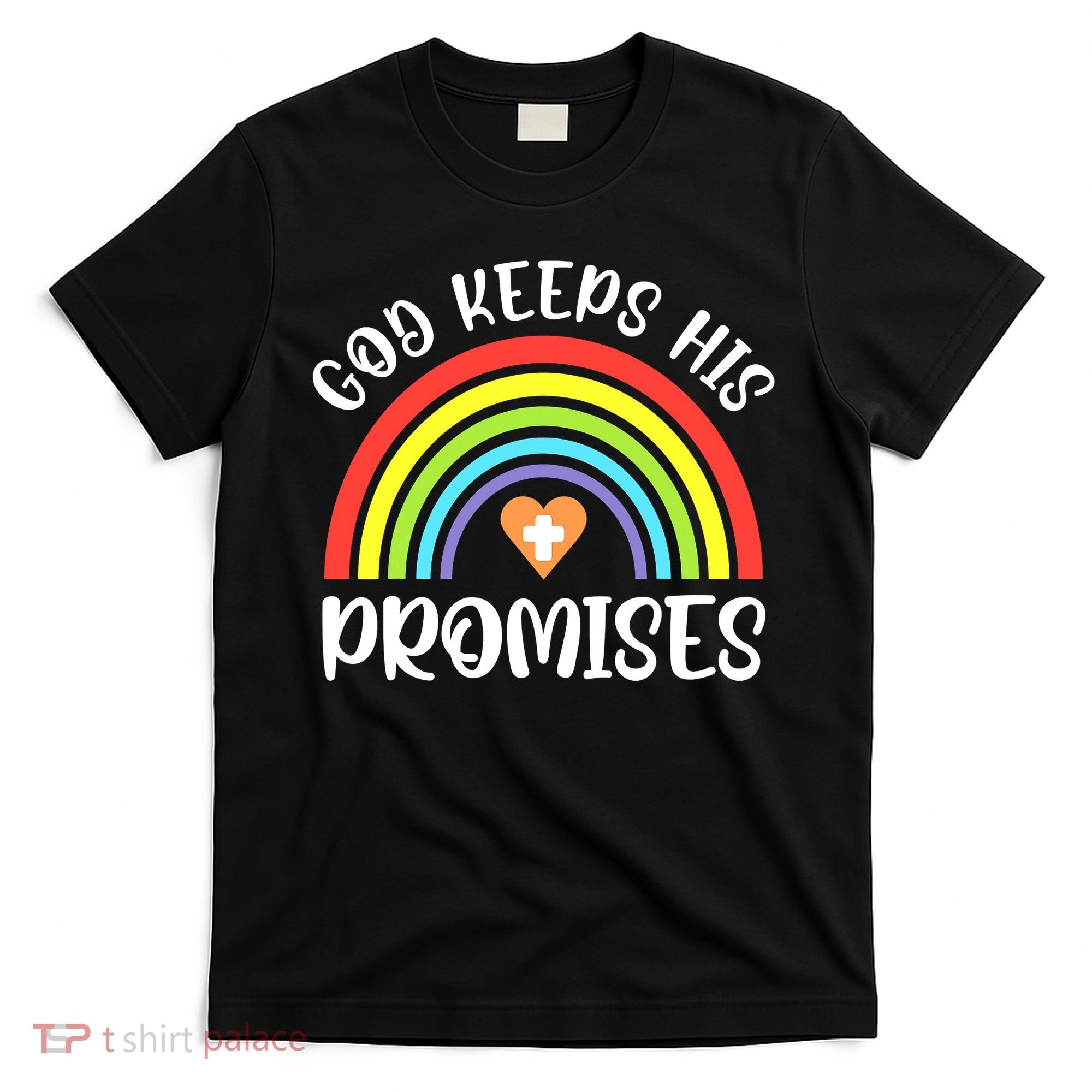 Christian Rainbow God Keeps His Promises Bible Noah T-Shirt