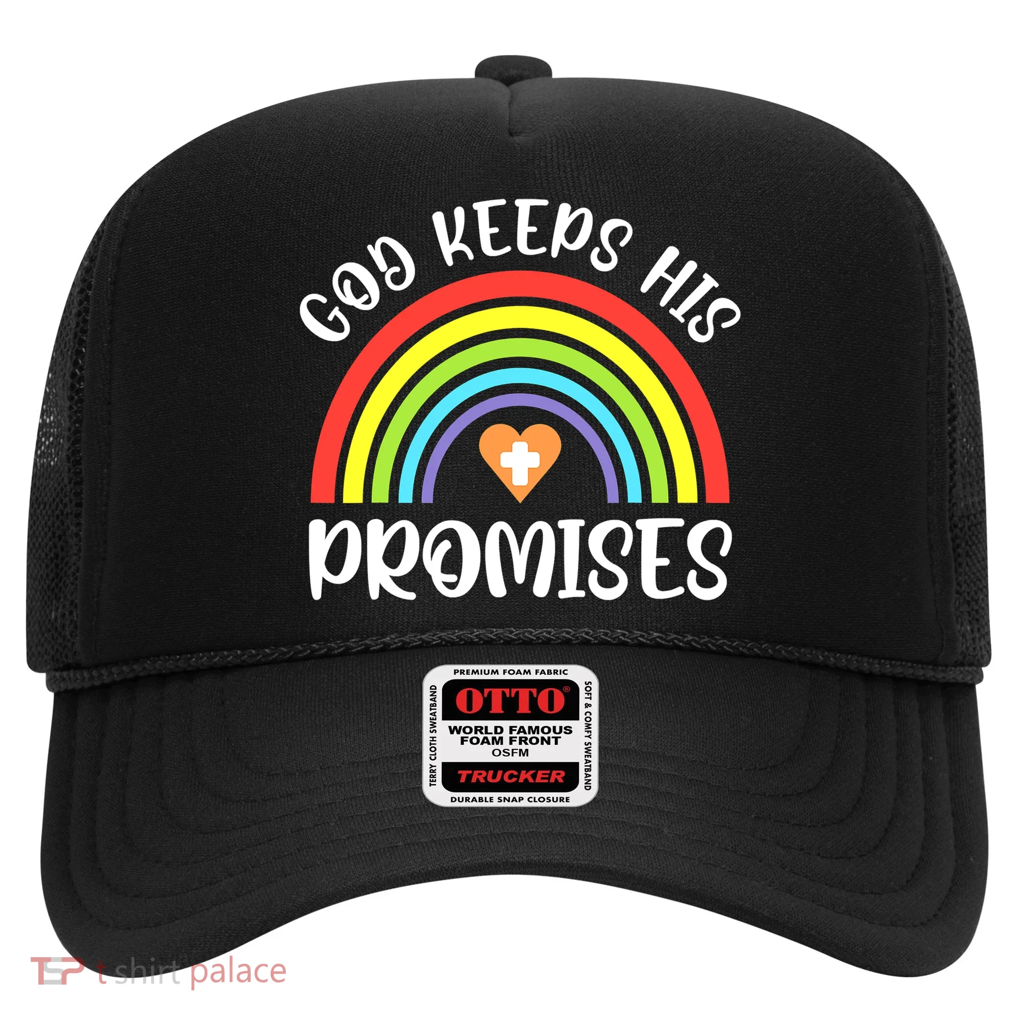 Christian Rainbow God Keeps His Promises Bible Noah Hat