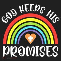 Christian Rainbow God Keeps His Promises Bible Noah Hat thumb 2
