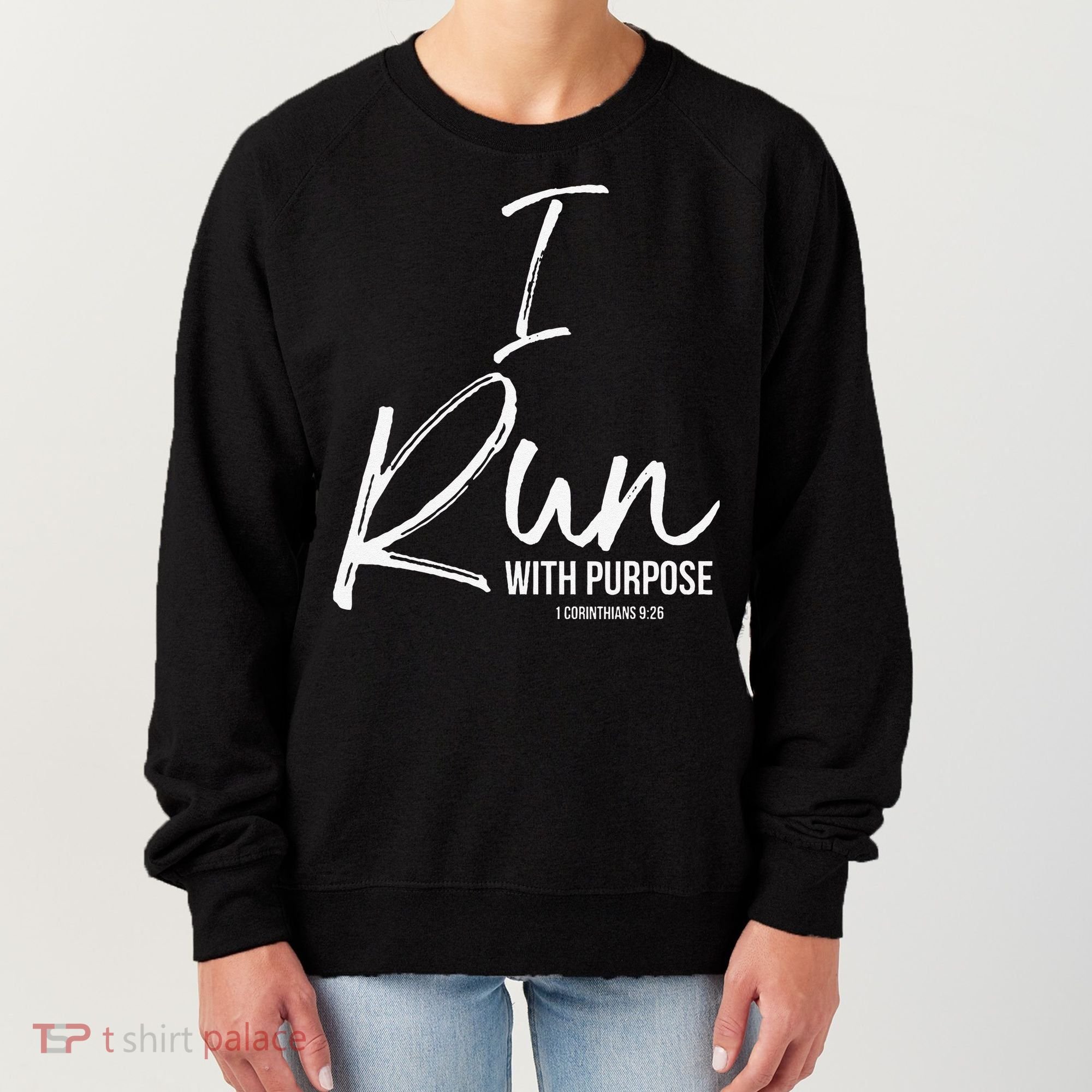 Christian Running Gift For Runners I Run With Purpose Women's Sweatshirt