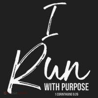 Christian Running Gift For Runners I Run With Purpose Beanie thumb 2