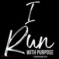 Christian Running Gift For Runners I Run With Purpose Women's Hoodie thumb 2