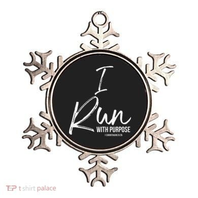 Christian Running Gift For Runners I Run With Purpose Ornament
