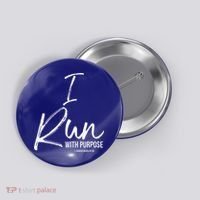 Christian Running Gift For Runners I Run With Purpose Button thumb 0