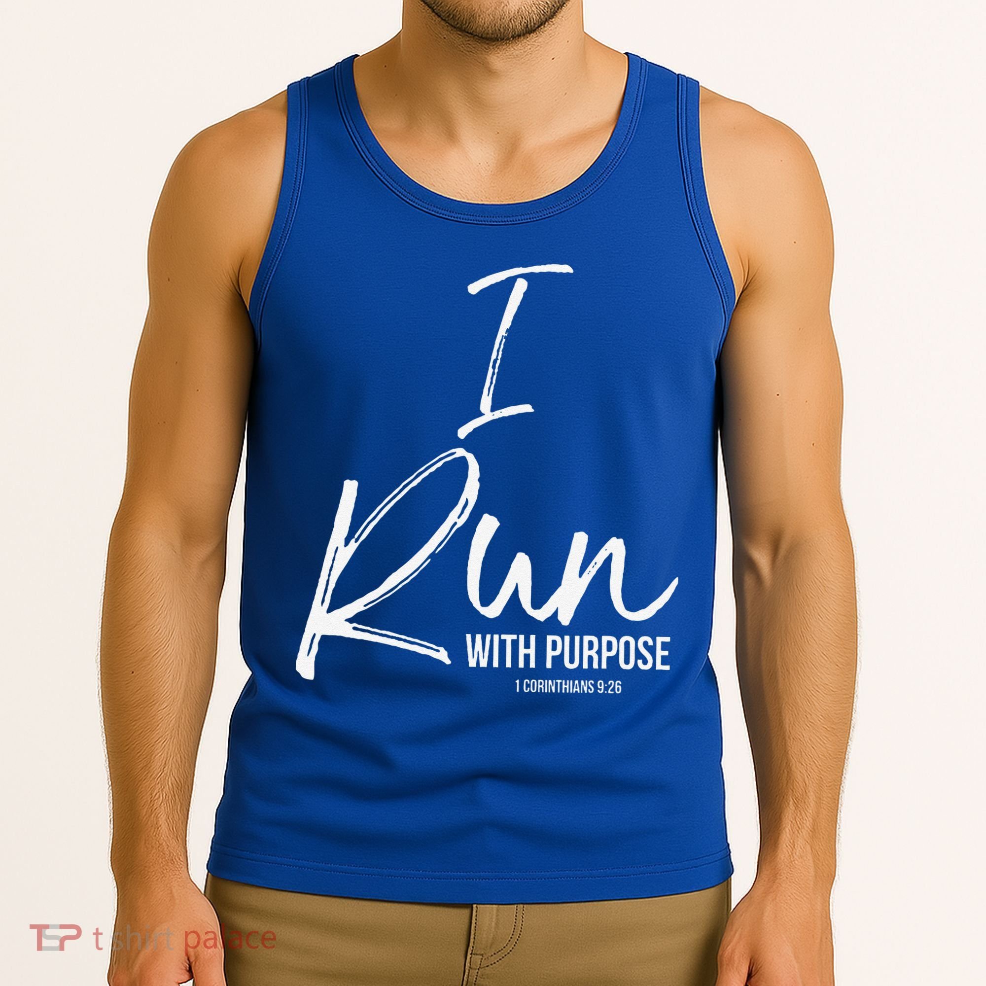 Christian Running Gift For Runners I Run With Purpose Tank Top
