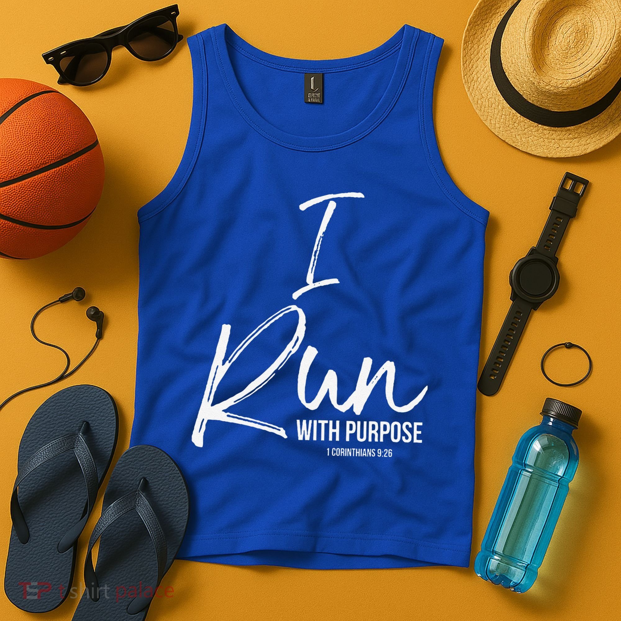 Christian Running Gift For Runners I Run With Purpose Tank Top