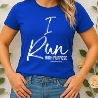 Christian Running Gift For Runners I Run With Purpose Women's T-Shirt thumb 2