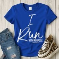 Christian Running Gift For Runners I Run With Purpose Women's T-Shirt thumb 3