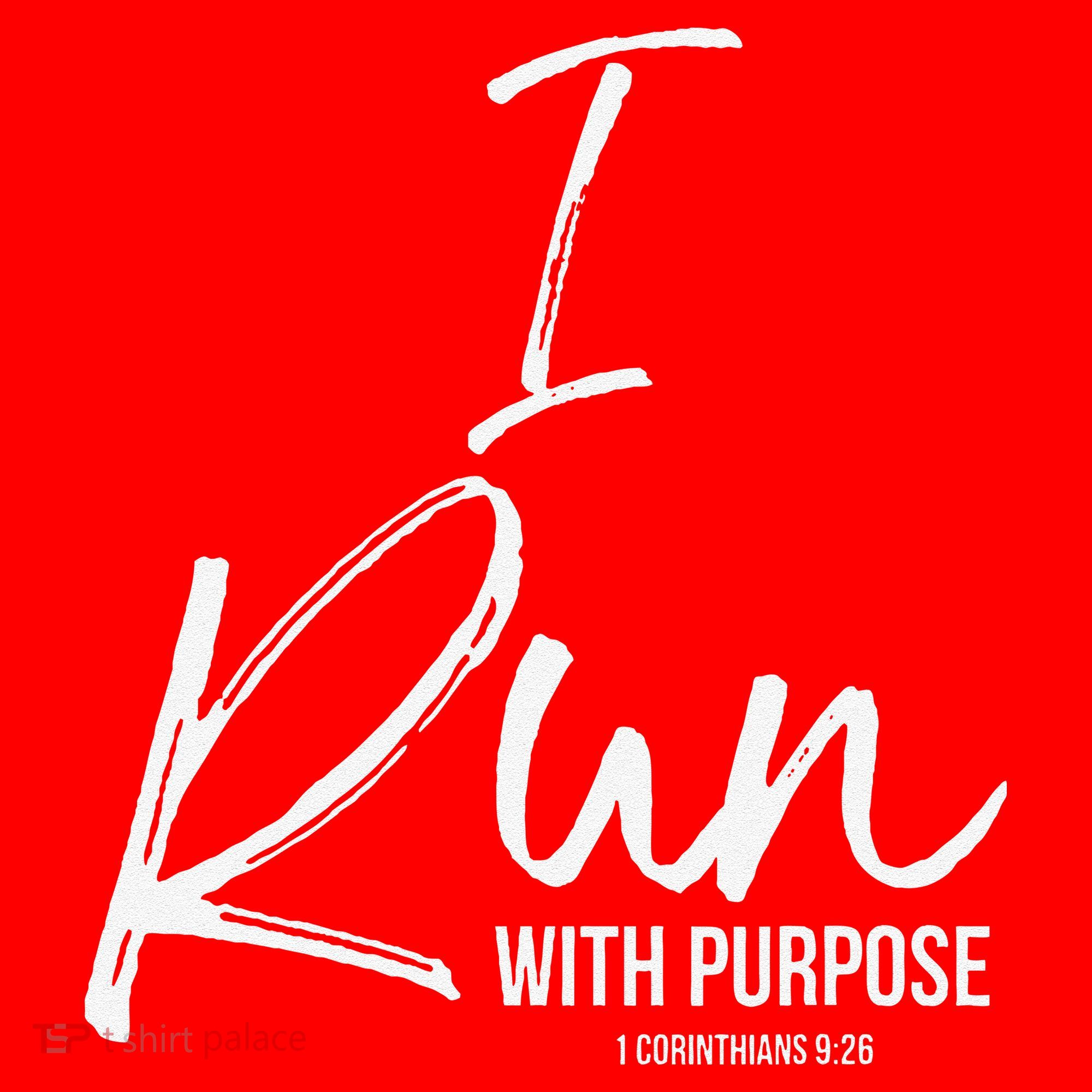 Christian Running Gift For Runners I Run With Purpose Santa Hat