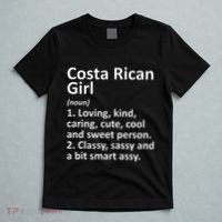 COSTA RICAN GIRL COSTA RICA Gift Funny Country Roots Descent T-Shirt thumb 5