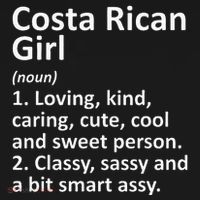 COSTA RICAN GIRL COSTA RICA Gift Funny Country Roots Descent T-Shirt thumb 7