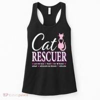 Cat Rescue Gift Feral Kittens Homeless Cats Shelter TNR Tee Women's Tank Top thumb 0