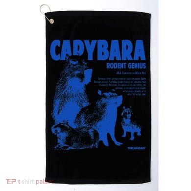 Capybara Rodent Genius Golf Towel