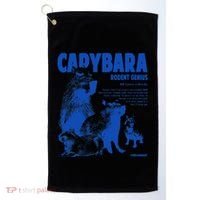 Capybara Rodent Genius Golf Towel thumb 0