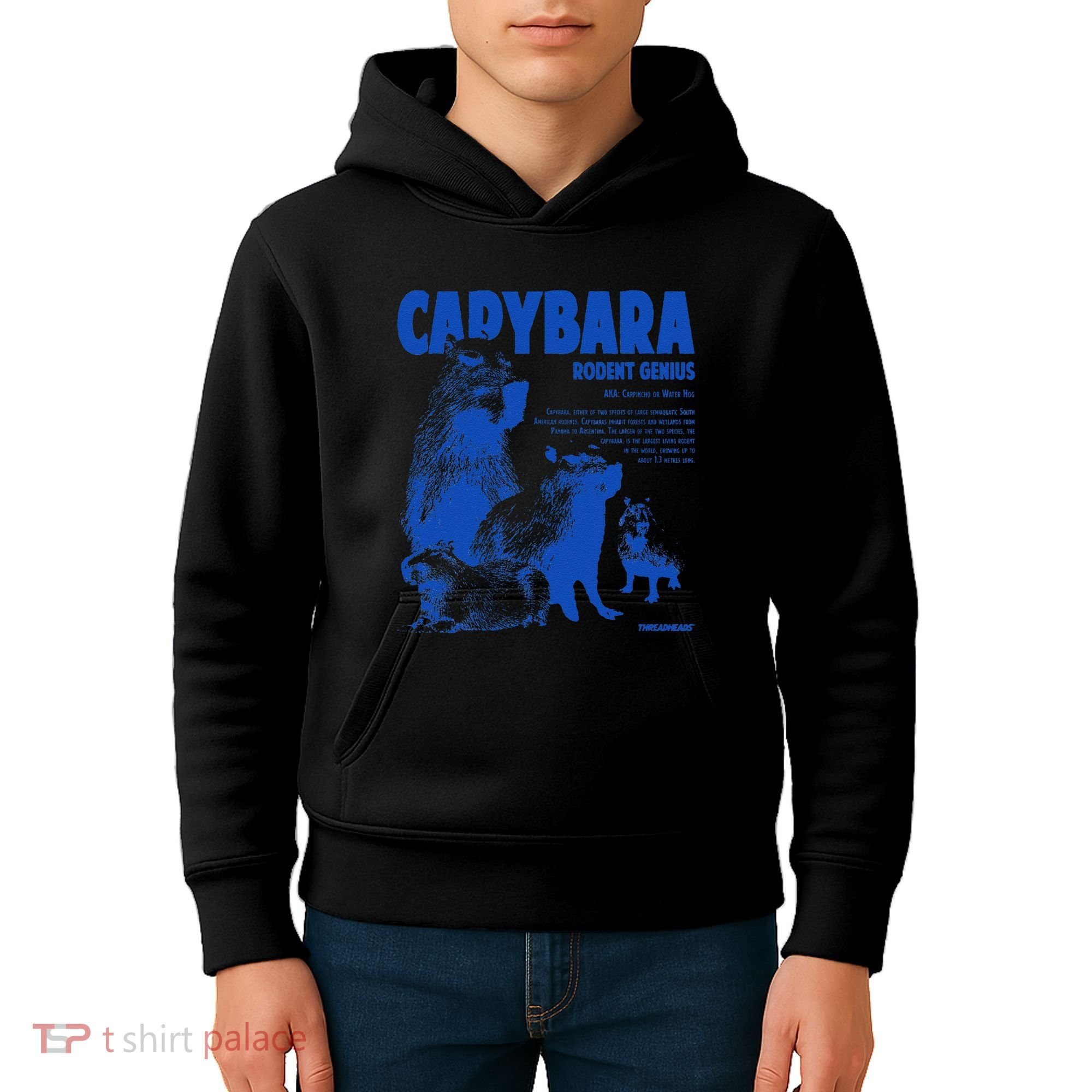 Capybara Rodent Genius Kids Hoodie