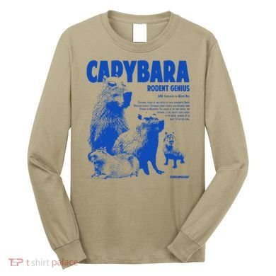 Capybara Rodent Genius Long Sleeve Shirt