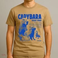 Capybara Rodent Genius T-Shirt thumb 3