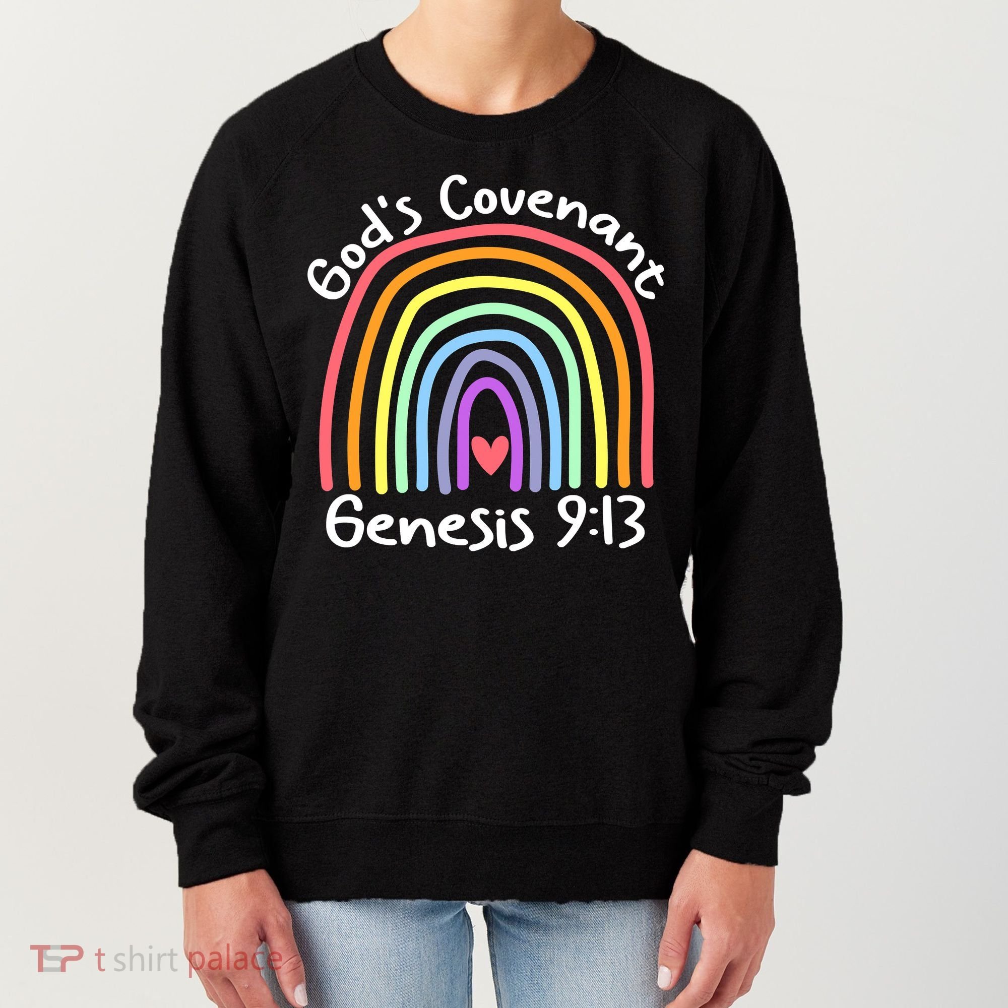 Christian Rainbow God’s Covenant G.e.n.e.s.i.s 913 Women's Sweatshirt
